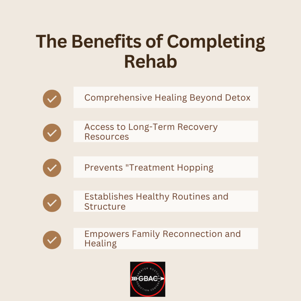 The Benefits of Completing Rehab